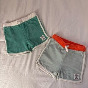 Marks & Spencer Kids' Green and Orange Shorts Set